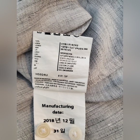 Suitsupply Grey Shirt 15¾ - Picture 7 of 8